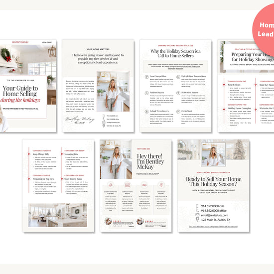 Holidays Real Estate Seller Guide & Home Buyer Guide Bundle | Real Estate Marketing | Home Seller Guide | Lead Magnets | Holiday Lead Generation | Holiday Home Seller and Buyer Lead Magnets