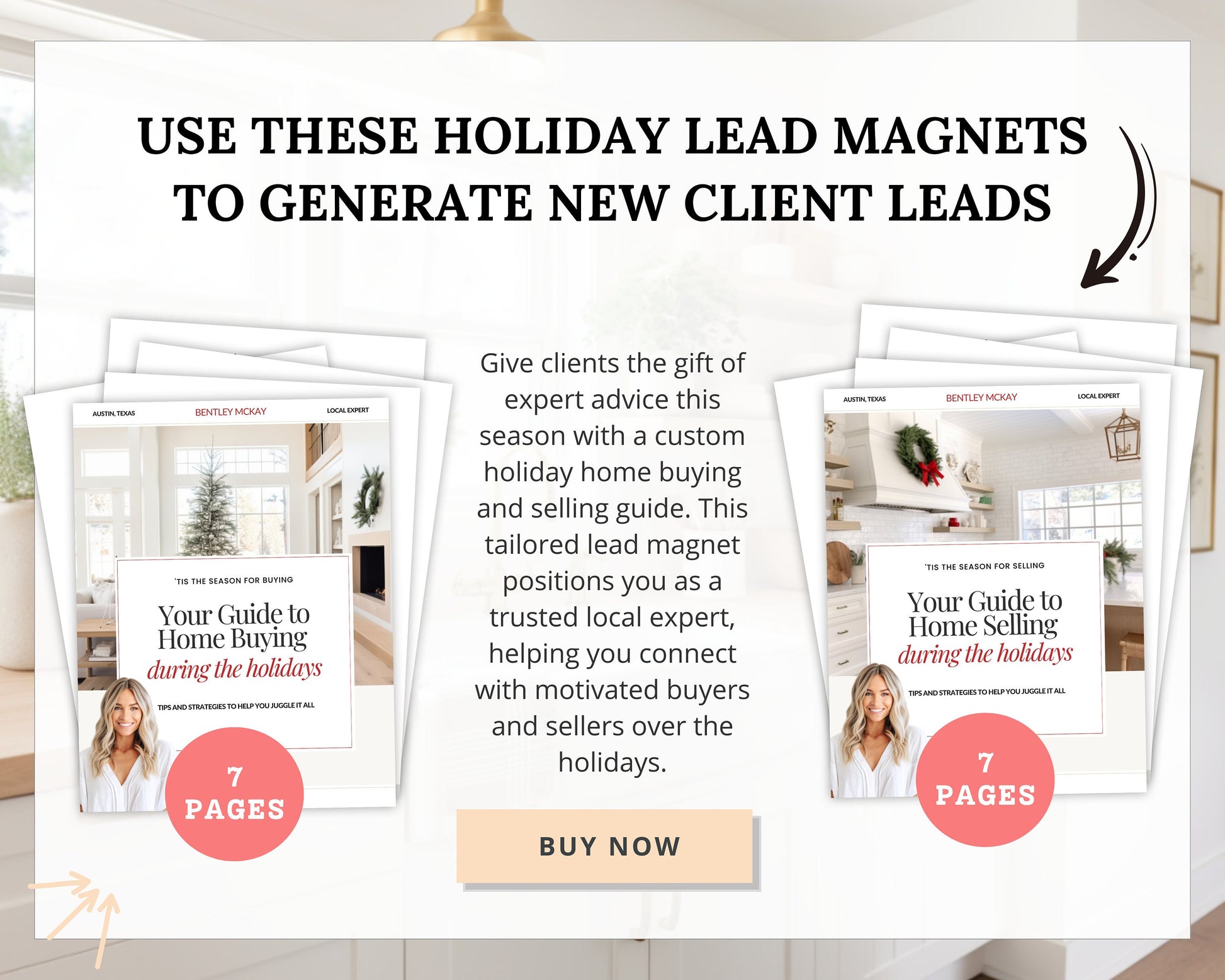 Holidays Real Estate Seller Guide & Home Buyer Guide Bundle | Real Estate Marketing | Home Seller Guide | Lead Magnets | Holiday Lead Generation | Holiday Home Seller and Buyer Lead Magnets