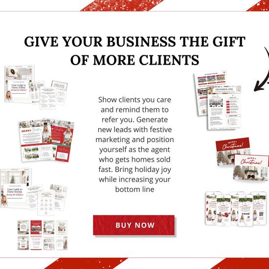 Christmas Real Estate Bundle | Real Estate Marketing Canva Templates | Real Estate Social Media Posts | Winter Holiday Real Estate | Holiday