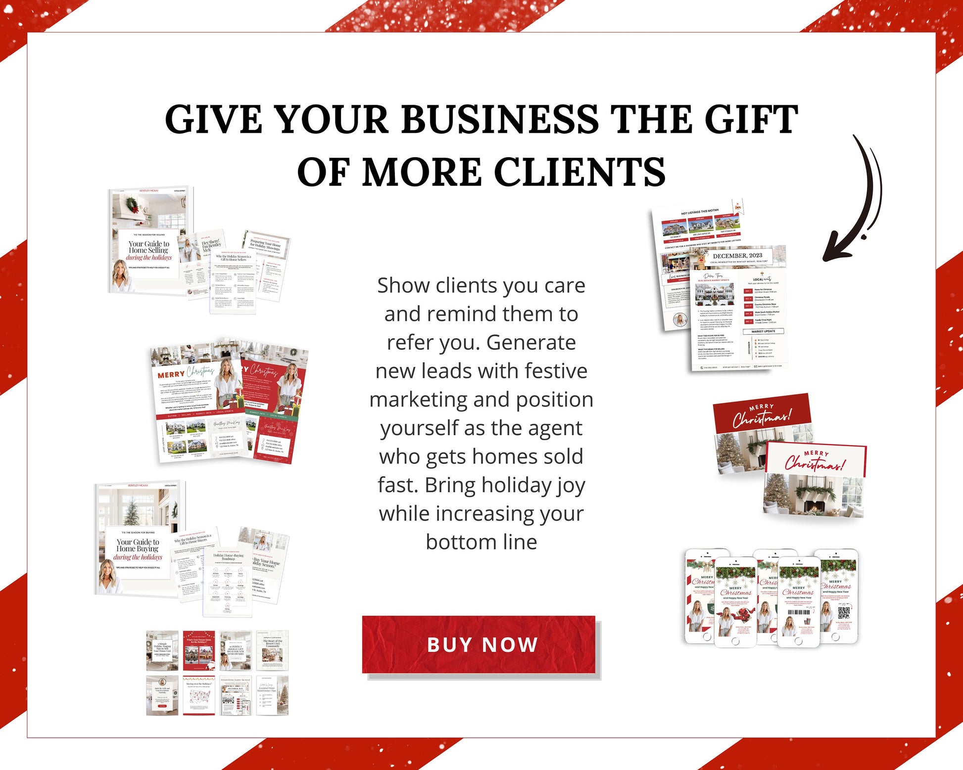 Christmas Real Estate Bundle | Real Estate Marketing Canva Templates | Real Estate Social Media Posts | Winter Holiday Real Estate | Holiday