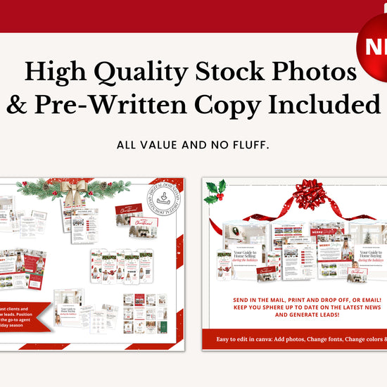 Christmas Real Estate Bundle | Real Estate Marketing Canva Templates | Real Estate Social Media Posts | Winter Holiday Real Estate | Holiday