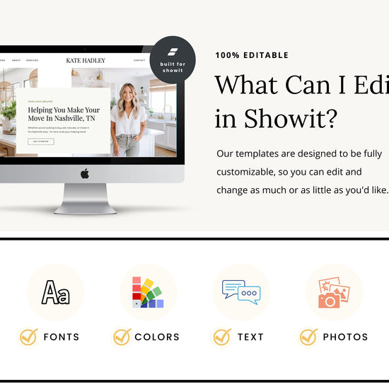Real Estate Showit Website | Real Estate Agent Website Template | Showit Website Template | Website for Real Estate Marketing | Real Estate