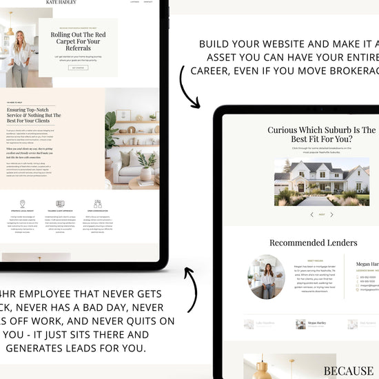 Real Estate Showit Website | Real Estate Agent Website Template | Showit Website Template | Website for Real Estate Marketing | Real Estate