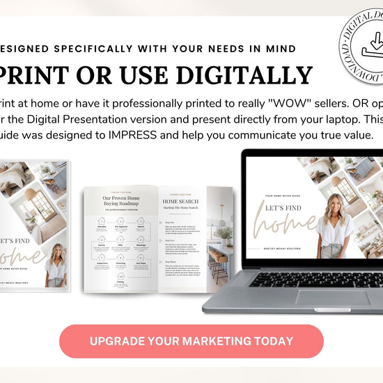 Real Estate Home Buyer Guide | Buyer Packet | Digital Home Buyer Presentation | Real Estate Canva Template | Buyer Roadmap | Buyer Roadmap