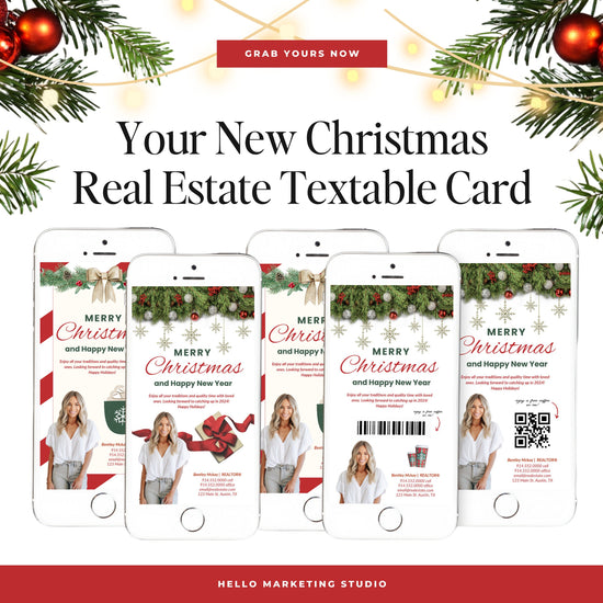 Christmas Real Estate Textable Card