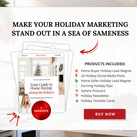 Christmas Real Estate Bundle | Real Estate Marketing Canva Templates | Real Estate Social Media Posts | Winter Holiday Real Estate | Holiday