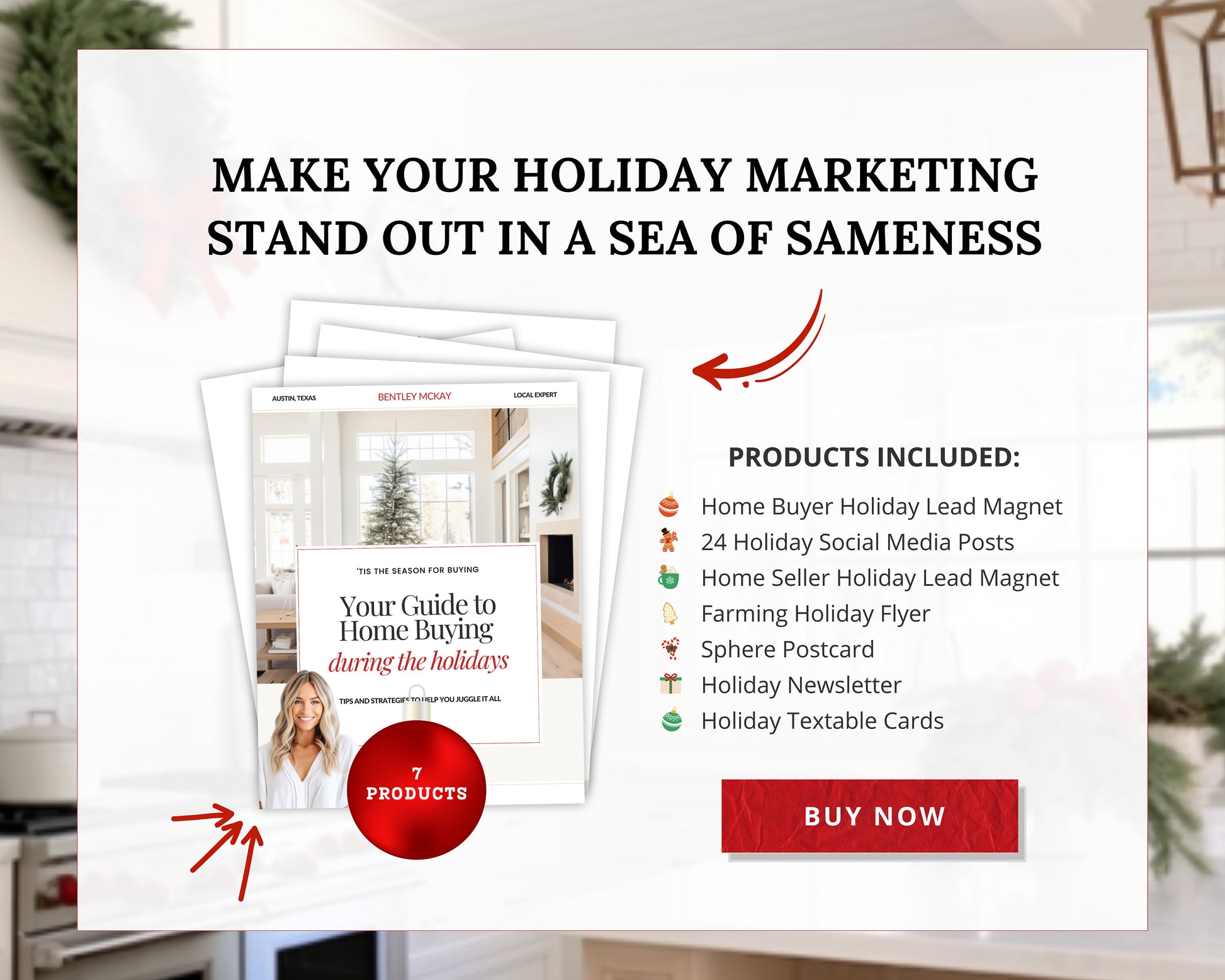 Christmas Real Estate Bundle | Real Estate Marketing Canva Templates | Real Estate Social Media Posts | Winter Holiday Real Estate | Holiday