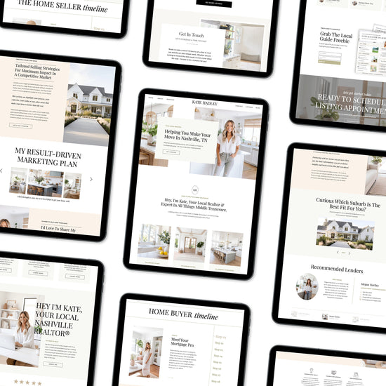 Real Estate Showit Website | Real Estate Agent Website Template | Showit Website Template | Website for Real Estate Marketing | Real Estate