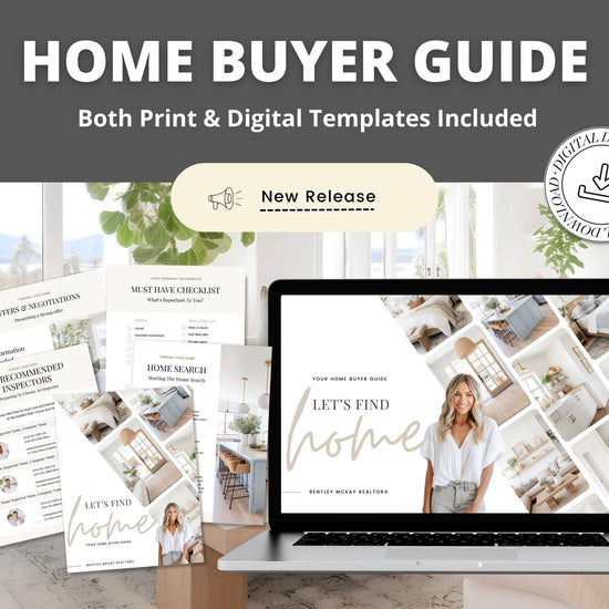 Real Estate Home Buyer Guide | Buyer Packet | Digital Home Buyer Presentation | Real Estate Canva Template | Buyer Roadmap | Buyer Roadmap