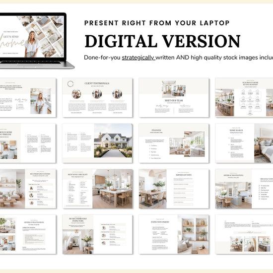 Real Estate Home Buyer Guide | Buyer Packet | Digital Home Buyer Presentation | Real Estate Canva Template | Buyer Roadmap | Buyer Roadmap