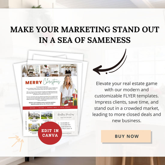 Christmas Real Estate Flyer | Real Estate Marketing | Canva Template | Real Estate Template | Winter | Real Estate Post | Lead Generation