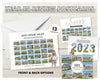 Real Estate New Year Postcards | Year In Review Sold Homes Postcard Mailers | Real Estate Marketing Canva | Real Estate Farming 2023 2024