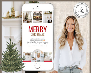 Christmas Digital Textable Card for Real Estate | Textable Christmas Card | Winter Real Estate Marketing | Winter | Real Estate Marketing