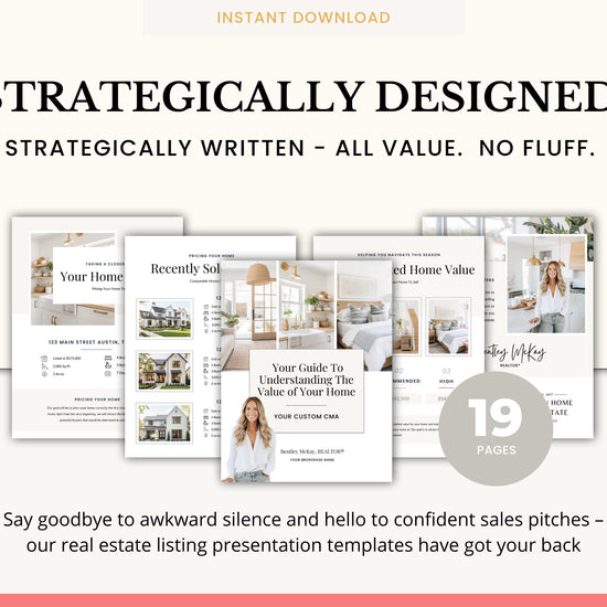 Home Equity Report | CMA Packet Clients | Comparative Market Analysis | Listing Presentation | Seller Guide Real Estate Prospecting | Canva